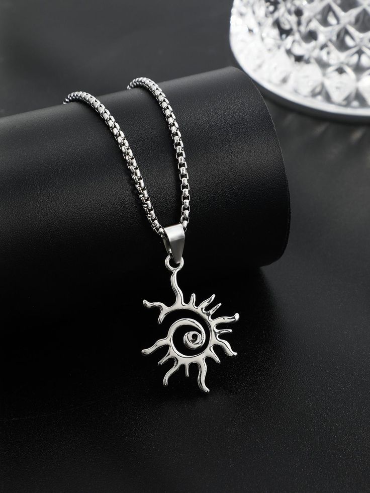 Sun Pendant Statement Chain